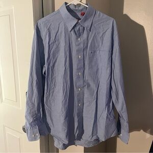 Izod Men’s Light Blue Button Up Size Large